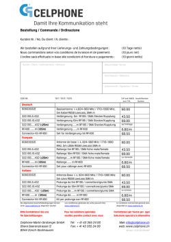 Celphone Bestellformular