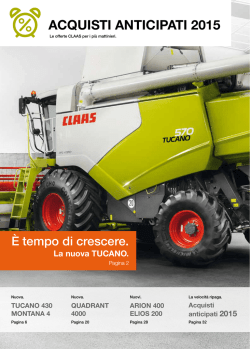 ACQUISTI ANTICIPATI 2015