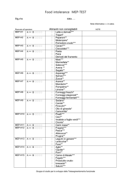 Consiglio Alimentare Biotipologico