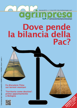 Dove pende la bilancia della Pac? - leggi tutto su agrimpresaonline.it
