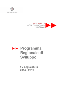 Programma Regionale di Sviluppo 2014/2019
