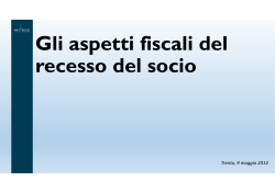 il recesso tipico - Studio Legale Tributario Matteuzzi