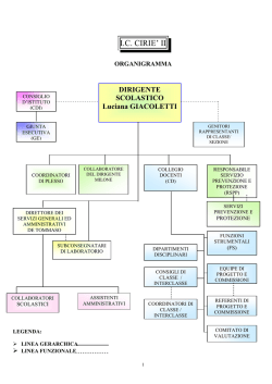 Organigramma 14_15 - Ciri&egrave; - Istituto Comprensivo Cirie II