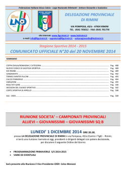 CU 20... - F.I.G.C. Rimini