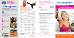 Programmazione Palazzetto Sedriano AS 2014 2015