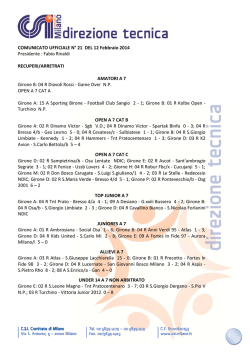 CALCIO A 7 - CSI Milano