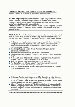 Clicca qui per leggere la sintesi di Cesare Lanza