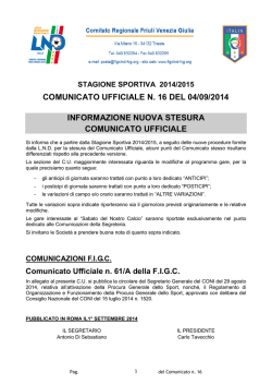 Play-Off/Play-Out - ASD SISTIANA DUINO