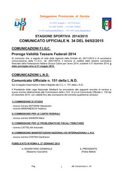 Il comunicato LND