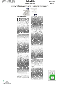 L`opacit&agrave; del Governo sui dipendenti pubblici