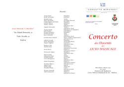 Programma Concerto Docenti 2015.pages