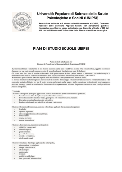 Piani di studio - Scuola Superiore di Counseling in Naturopatia