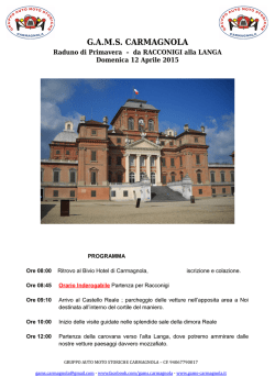 Raduno di primavera - Gruppo Auto Moto Storiche Carmagnola