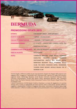 Scopri la promozione dell`Estate 2015
