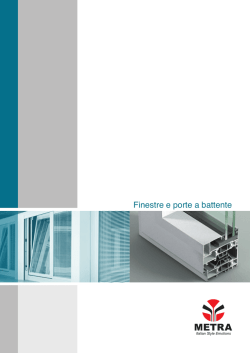 Profili dei serramenti in alluminio Metra