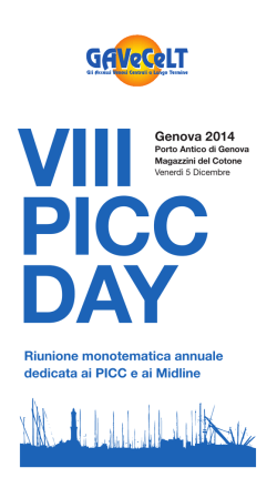 Scarica programma definitivo VIII PICC Day