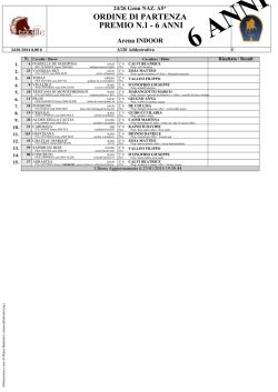 ordine di partenza premio n.1