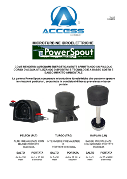 MICROTURBINE IDROELETTRICHE