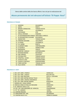 Elenco cantine che hanno partecipato alla