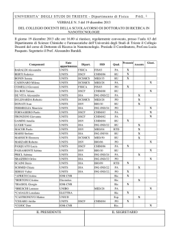 Nota prot. n. 2252 del 26 marzo 2015