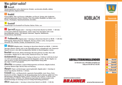 laut M&uuml;llkalender 2014