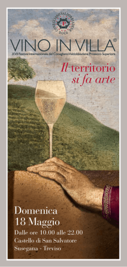 Il territorio si fa arte - Consorzio per la tutela del Prosecco Doc