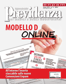 Il Giornale della Previdenza 4 &ndash; 2014