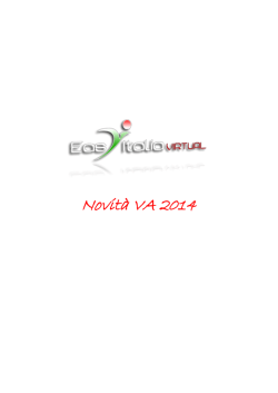 Novit&agrave; VA 2014 - EasItalia Virtual Airline