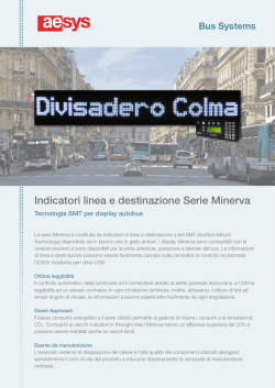 Indicatori linea e destinazione Serie Minerva