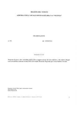 DELIBERAZIONE n.251 del 03/04/2014