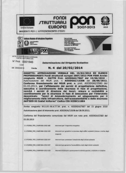 APPROVAZIONE VERBALE DEL 15/02/2014 ED ELENCO