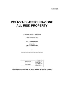 Capitolato All Risk/Property