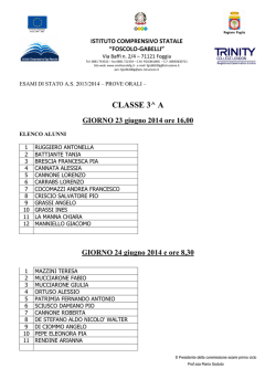 Calendario prove orali a.s. 2013-2014