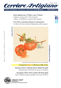 Gennaio-febbraio 2014 - Corriereartigiano.it