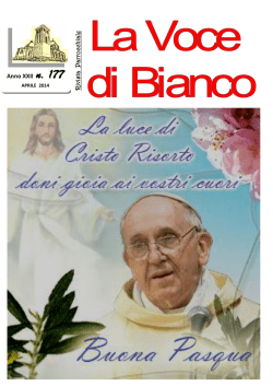 Aprile - Parrocchia Bianco