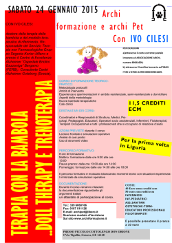 Archi formazione e archi Pet Con IVO CILESI