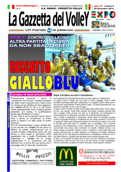 La Gazzetta del Volley in formato pdf