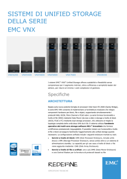 Sistemi di Unified Storage serie EMC VNX
