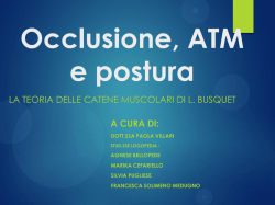 Occlusione, ATM e postura - riabilitazione logopedica