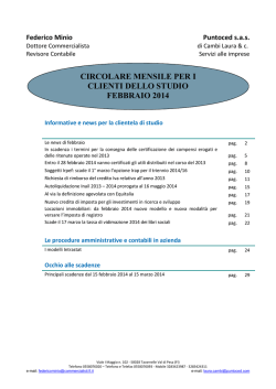 circolare mensile Febbraio 2014