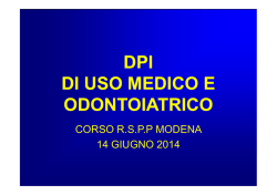DPI di uso medico e odontoiatrico - Ordine Provinciale dei Medici