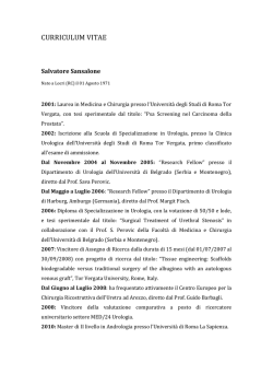 Curriculum vitae Salvatore Dr Sansalone