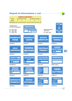 cartelli informazioni e vari