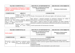 Competenze TPS art.Elettronica 5° anno.