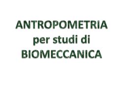 Antropometria - Universit&agrave; degli Studi di Cassino