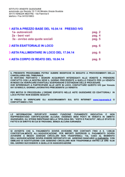 Bollettino aste 16/18.04 - Istituto Vendite Giudiziarie di Venezia