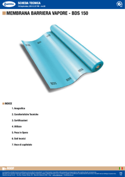 MEMBRANA BARRIERA VAPORE - BDS 150