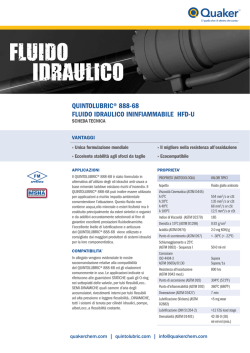 quintolubric&reg; 888-68 fluido idraulico ininfiammabile hfd-u