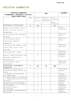 ATTIVITA FORMATIVA - Universit&agrave; degli Studi di Perugia