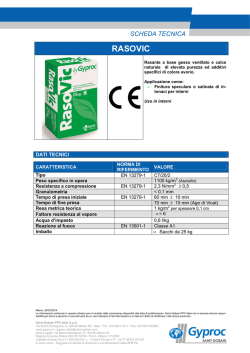 Scheda Tecnica RasoVic